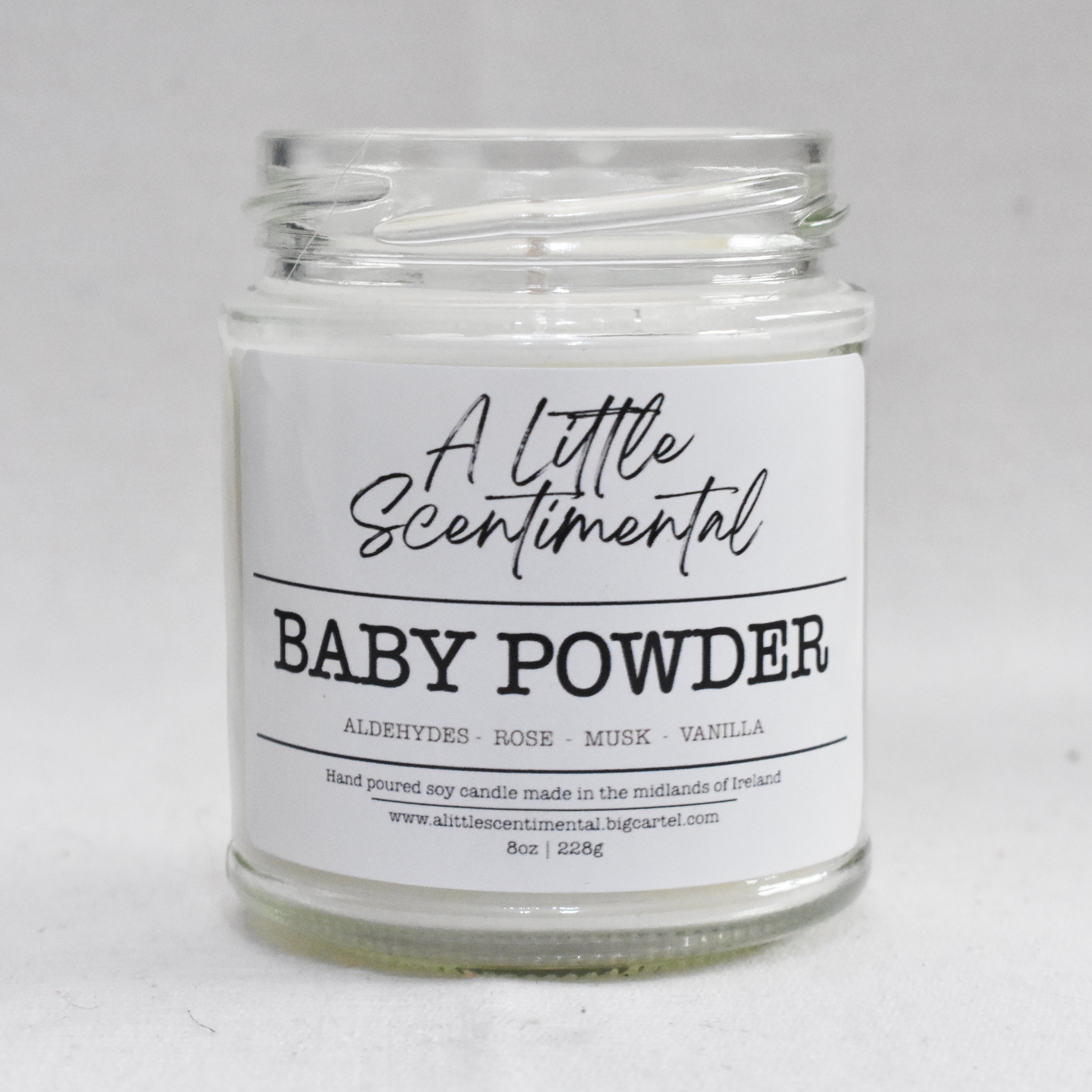 Baby Powder Scented Candle - Can-De-Light