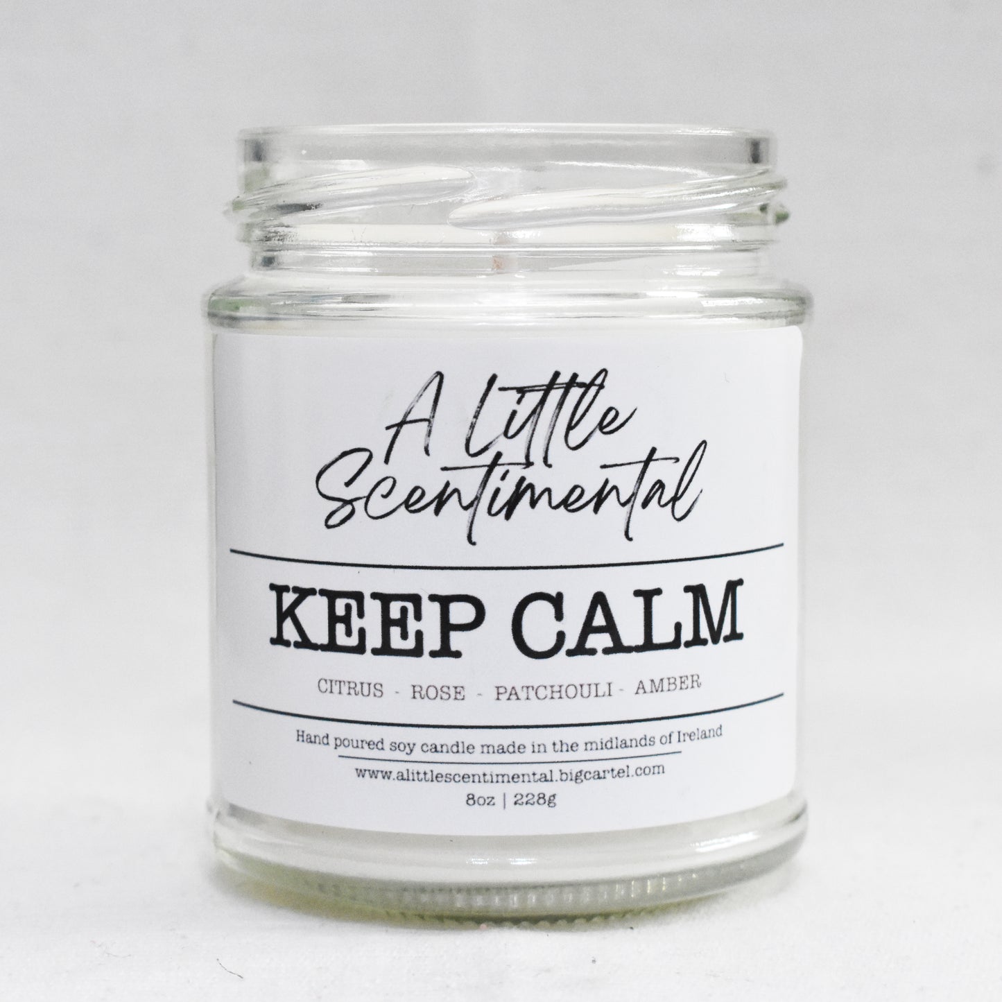 Keep Calm Candle